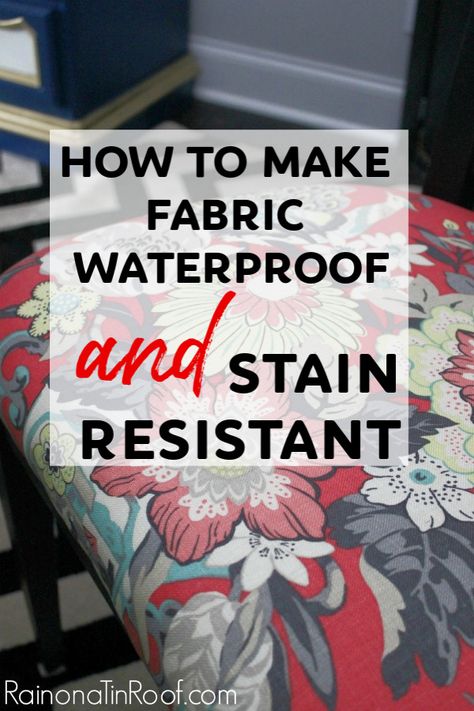 Upholstery Fabric Projects, Upholstry Fabric, Diy Furniture Upholstery, Diy Staining, Blogger Home, Fabric Stains, Upholstery Diy, Visual Memory, Stain Resistant Fabric