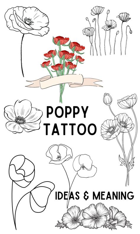 The Deep History of the Poppy Symbol Meaning  - On Your Journey Unique Poppy Tattoo, Geometric Poppy Flower Tattoo, Wizard Of Oz Tattoo Poppies, Poppy Remembrance Tattoo, Common Poppy Tattoo, Poppy Hip Tattoos Women, Wrist Poppy Tattoo, Wicked Poppy Tattoo, Poppy Flower Tattoo Meaning