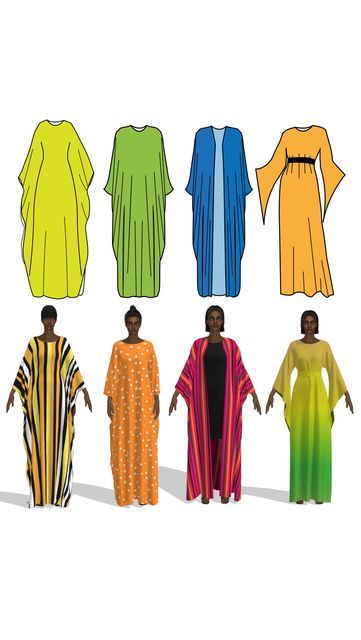 Sew Easy Kaftans E-Book This e-book will teach you how to draft and use one sewing pattern to create these four looks. Step-by-step sewing instructions of each look included. Difficulty Level: Advanced Beginner Link in Bio . . . . . . #sewingbook #sewingbooks #sewingebook #sewingebooks #patternmaking #patterndrafting #sewing #sewingkaftans #beginnersewing #beginnersewer #beginnersewingpatterns #beginnersewist #beginersewingpro Dress Pattern Making, Latest Kaftan Styles, Latest Kaftan Designs, African Dress Patterns, Abaya Pattern, Step By Step Sewing, Kaftan Pattern, Kaftan Designs, Costura Fashion