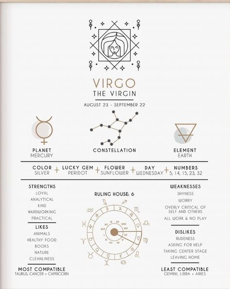 Virgo Element Tattoo, Shadowwork Questions, Virgo Sign Symbol, Moon Knowledge, Virgo Stars, Virgo Tarot Card, Virgo Witch, Astro Houses, Archetypes Art