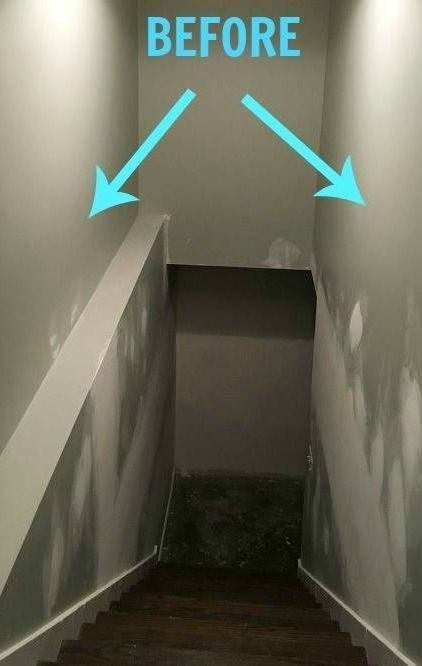 This DIY makeover is very family oriented. Love this idea! Diy Gallery Wall, Diy Staircase, Diy Blanket Ladder, Diy Wall Shelves, Blank Space, Blank Walls, Furniture For Small Spaces, Home Improvement Projects, Kids Crafts