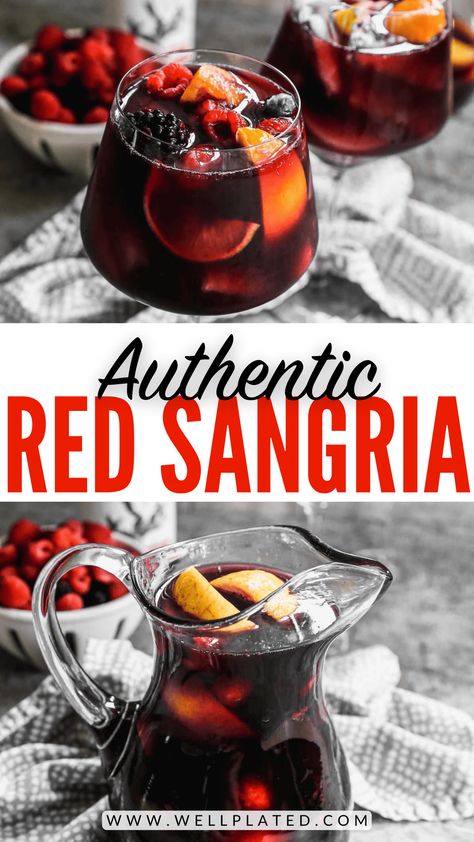 Red Sangria Recipes Without Brandy, Traditional Spanish Sangria Recipes, Simple Red Sangria Recipes, Sangria With Frozen Fruit, Best Red Wine For Sangria, Classic Red Sangria, Bubbly Sangria Recipes, How To Make A Sangria, Homemade Sangria Recipe Red