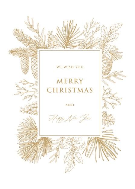 Christmas Card Ideas Illustration, Merry Christmas And Happy New Year Card, Merry Christmas And Happy New Year 2024, Christmas Card Printable Free, Christmas Design Graphic Illustration, Christmas Vintage Illustration, Christmas Card Design Ideas, Happy Holidays Card Design, Christmas And New Year Cards