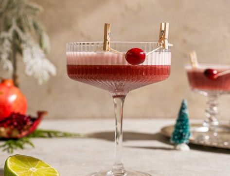 Rum Rum Rudolph cocktail- gingerbread and rum cocktail Rum Rum Rudolph Cocktail, Rum Rum Rudolph, Rudolph Cocktail, Cocktail With Rum, Gingerbread Syrup, Rum Cocktail, Angostura Bitters, Christmas Cocktails, Cranberry Juice