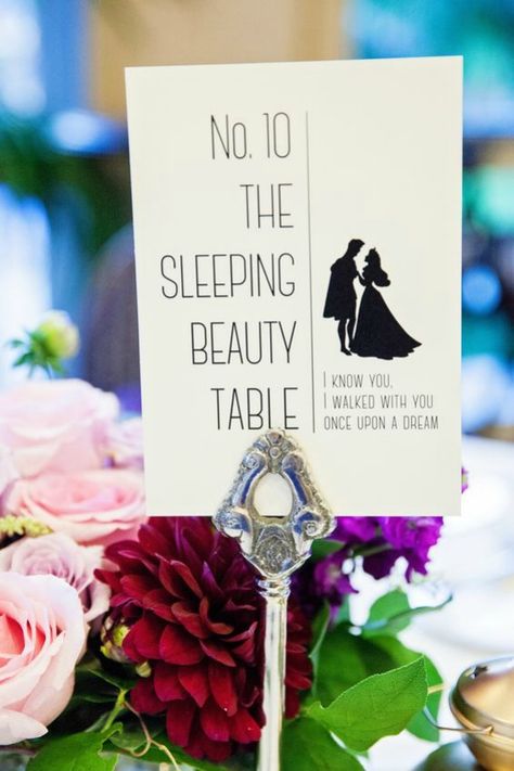 Wedding Table Themes, Disney Inspired Wedding, Disney Wedding Theme, Tema Disney, Wedding Table Names, Disney Fairy Tale Weddings, Vintage Weddings, Fairy Tale Wedding, Disney Theme