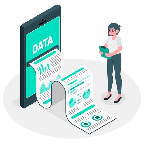 Data report illustration concept | Free Vector #Freepik #freevector #data #illustration #report #information Data Room, Statistical Analysis, Data Mining, Data Scientist, Data Entry, Machine Learning Models, Data Collection, Data Analysis, Data Analytics