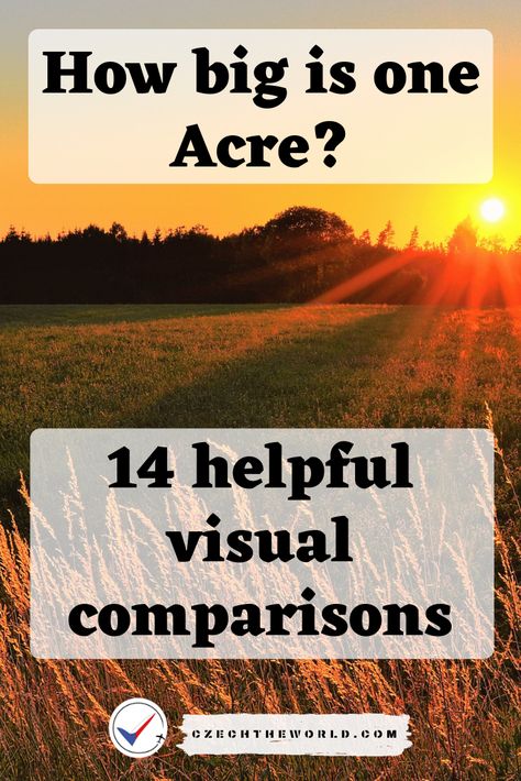 How big is an acre of land? ✅ We have prepared 14 different helpful visual comparisons to better understand the area. Comparison to football field, tennis court and more. #acre #size #comparison #visual 1 Acre Homestead Layout House Plans, 4 Acre Homestead Layout, 2 Acre Homestead, Homestead Garden Layout, Acreage Landscaping, Acreage Living, Homestead Layout, Easy Garden Ideas, Acre Homestead