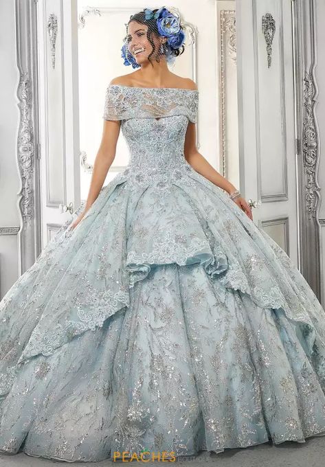 Dark blue quinceanera dresses