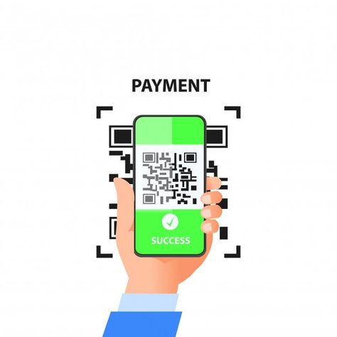 Digital payment using qr code | Premium Vector #Freepik #vector #money #phone #mobile #digital Money Phone, Digital Payment, Blockchain Cryptocurrency, Banking App, Mobile Payments, Mobile Banking, Referral Program, Online Banking, Stock Exchange