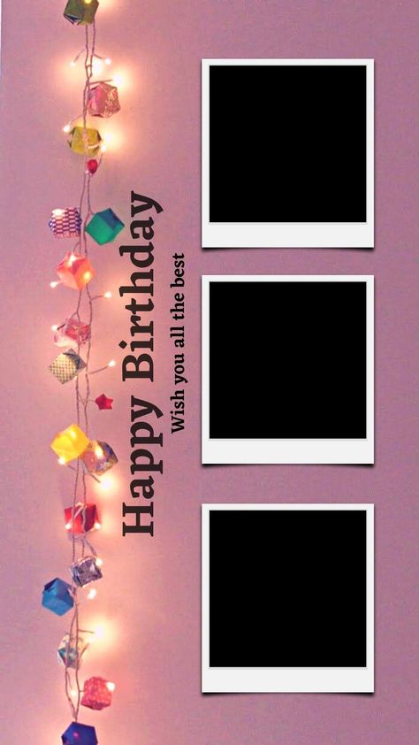 Birthday stories idia for intragram. in 2022 | Happy birthday clip art, Happy birthday wallpaper, Happy birthday posters Brthdy Ideas Photo, Happy Birthday Wishes Background, Happy Birthday Collage Ideas, Happy Birthday Wishes Frame, Birthday Photo Frame Collage, Bdy Frame, Happy Birthday Frames Backgrounds, Birthday Photo Frame Ideas, Happy Birthday Insta Story Template