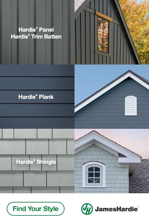 House Siding Colors, Siding Colors For Houses, Siding Styles, Exterior House Siding, Exterior House Paint, Siding Options, Shingle Siding, James Hardie, Siding Colors