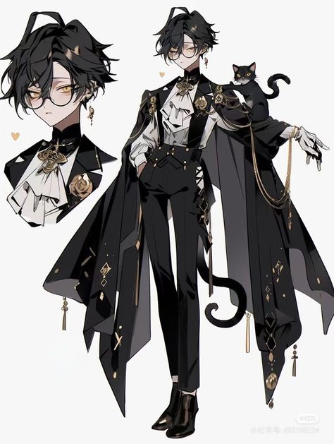 Fancy Outfit Drawing Male, Ouji Fashion Drawing, Preist Outfits Male Aesthetic, Male Idol Outfits Drawing, Outfit Ideas Art Reference Male, Cool Fantasy Outfits Male, Male Fantasy Clothing Design Black, Outfit Ideas For Ocs Male, Magician Outfit Drawing