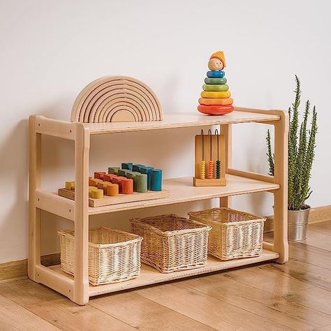 Amazon.com: WOODJOY ® Children's Bookcase Montessori Mini Toy Shelf, Montessori Shelf Storage Organizer, Nursery Montessori Shelves, Horizontal Wooden Montessori Toys Shelf, Wooden Organizer Storage Cabinet : Home & Kitchen Essential Baby Registry Items, Montessori Toy Shelf, Plywood Bookcase, Bookshelf Small, Montessori Bookshelf, Childrens Bookcase, Montessori Shelf, Ikea Kura, Plywood Shelves