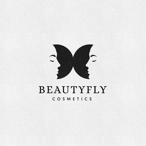 👑Logo Designers Club 👑 on Instagram: “​​​What do you think about this Beautyfly Cosmetics Negative space logo combine with butterfly? Tell us in the comments! 👇👇 . . . ❤ Double…” Negative Space Logo, Space Logo, Negative Space Logos, Logo Design Inspiration Creative, Logo Design Set, Cosmetic Logo, Butterfly Logo, Branding Design Packaging, Designer Studio