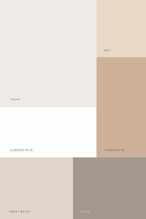 Earthy Neutral Colour Palette, Natural Tones Color Palette, White Tones Paint Colors, Light Natural Color Palette, Cold Neutral Color Palette, Neutral Desert Color Palette, Modern Muted Color Palette, Oatmeal Colour Palette, Neutral Palette With Pops Of Color