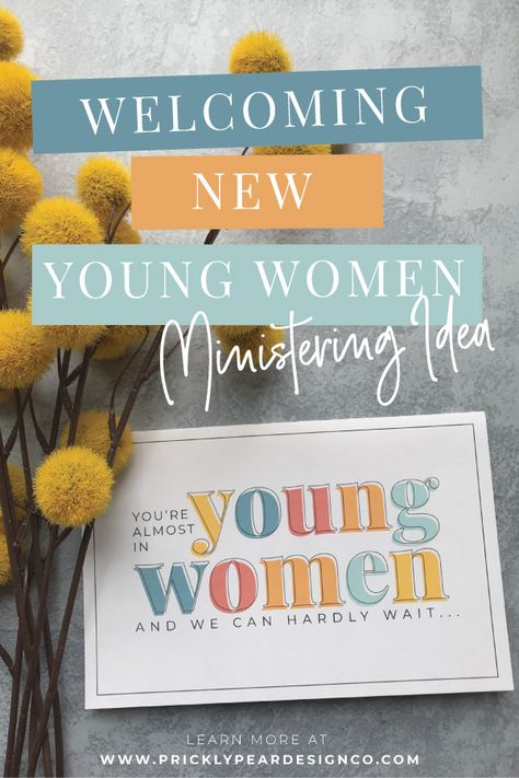 Welcome to Young Women Card & Ministering Idea Ministering Lds Ideas For Yw, Beautiful Bulletin Board Ideas, Yw Activities 2023, Yw Ministering Activities, Yw Ministering Ideas, Yw New Beginnings 2024, Lds New Beginnings Ideas 2023, Young Women’s Christmas Gifts, Welcome To Yw Ideas