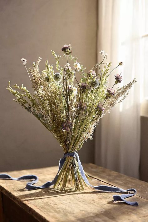 Dried Flowers and Plants | Faux Plants | AnthroLiving Herb Bouquet, Australian Flowers, Green Bouquet, Lavender Bouquet, Grassy Field, Dried Bouquet, Outdoor Gifts, Lemon Mint, Dried Lavender