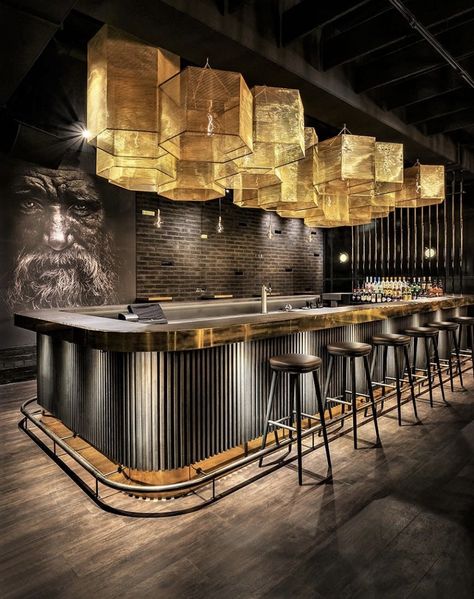 Luxury Bar Design, Bar Lounge Design, Barra Bar, Bar Counter Design, Modern Restaurant Design, Bar In Casa, Nightclub Design, Bar Interior Design, Luxury Bar