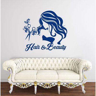 Dollhouse Restoration, Nursery Room Colors, Personalized Wall Decals, Hair Beauty Salon, Salon Wall Art, Youth Decor, Bee Wall, Salon Art, Beauty Salon Decor