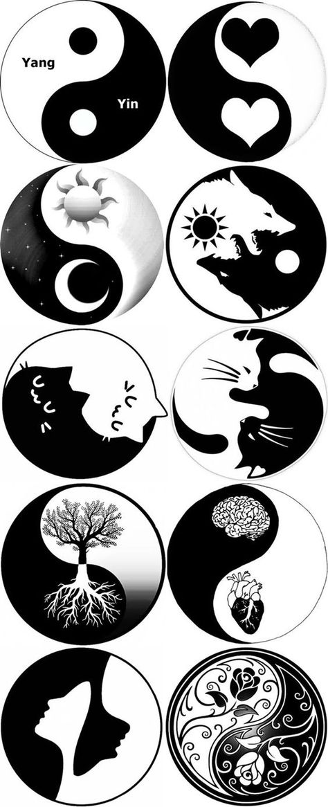 Yin Yang Art, Yin Yang Tattoos, Yin Yang, Art Drawings, Black And White, Tattoos, Drawings, White, Black