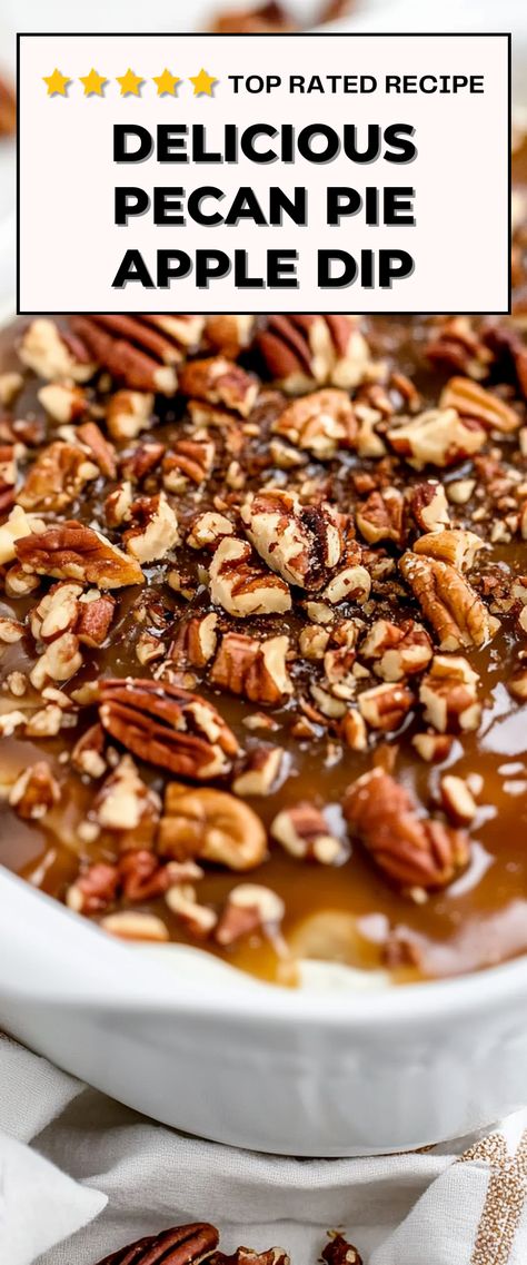 Image for Pecan Pie Apple Dip Pecan Pie Dip Recipe All Recipes, Pecan Pie Dip With Cool Whip, Pecan Pie Cheesecake Dip, Pecan Pie Trifle Recipe, Pecan Pie Dip Recipe, Thanksgiving Desserts Easy Quick, Pecan Pie Dip, Dessert Night, Apple Dip Recipe