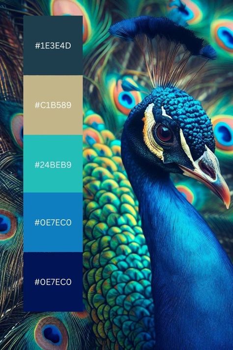 Peacock Blue Colour Palette, Teal Pallets Colour Palettes, Colour Palette Peacock, Peacock Colours Palette, Peacock Colour Scheme, Peacock Palette Colour Schemes, Peacock Blue Palette, Color Palette Peacock, Peacock Colors Palette