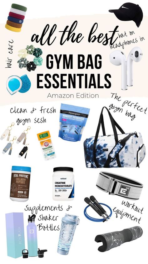 Packing A Gym Bag, Gym Supplies For Women, Gym Bag Packing List, What To Bring In Your Gym Bag, Women’s Gym Bag Essentials, Athletic Bag Essentials, Pe Bag Essentials School, What To Have In Your Gym Bag, What To Pack For The Gym