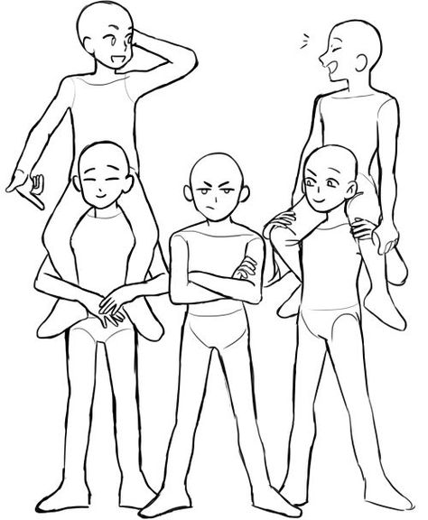 draw the squad blank - Google Search Drawing Body Poses, Draw The Squad, Photos Poses, Drawings Of Friends, People Photos, Drawing Templates, Funny Drawings, Poses References, Art Poses