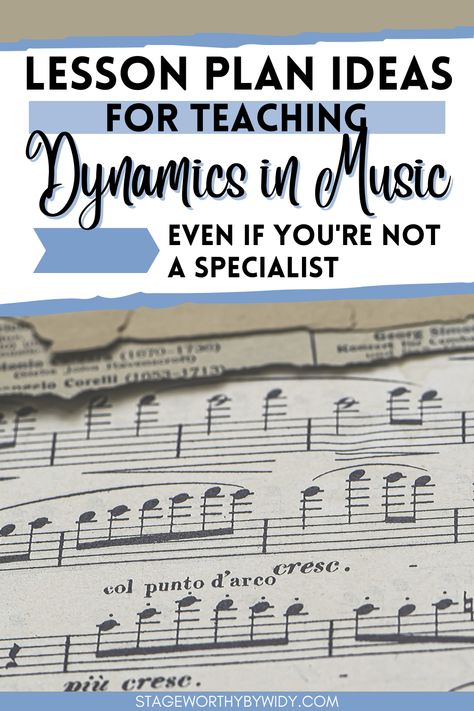 Do you want to teach your elementary music students about dynamics? Look no further than our simple lesson plan ideas in “How To Teach Dynamics In Music”. Through this comprehensive guide, you will not only learn concepts such as crescendo and decrescendo and dynamic levels such as piano and forte, but also get creative lesson plan ideas to ensure your students have a dynamic understanding of music. Dynamics In Music, Elementary Music Lesson Plans, Dynamics Music, Homeschool Music Lessons, Music Lesson Plan, Music Lesson Plans Elementary, Music Suggestions, Lesson Plan Ideas, Band Room