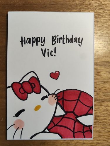 Birthday Paintings For Boyfriend, Happy Birthday Card Ideas For Boyfriend, Maker Drawing Ideas, Spiderman Card For Boyfriend, Birthday Painting Ideas For Boyfriend, Bf Bday Card, Cute Birthday Card For Boyfriend, Bf Birthday Card, Bday Card For Boyfriend