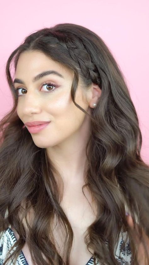 Braided Headband with Waves [Video] | Hair styles, Summer hairstyles, Hairdo for long hair Hair Style Vedio, Hair Braid Videos, Hair Tips Video, Peinados Fáciles Para Cabello Corto, Front Hair Styles, Hair Tutorials For Medium Hair, Hair Up Styles, Hair Ponytail Styles, Bun Hairstyles For Long Hair