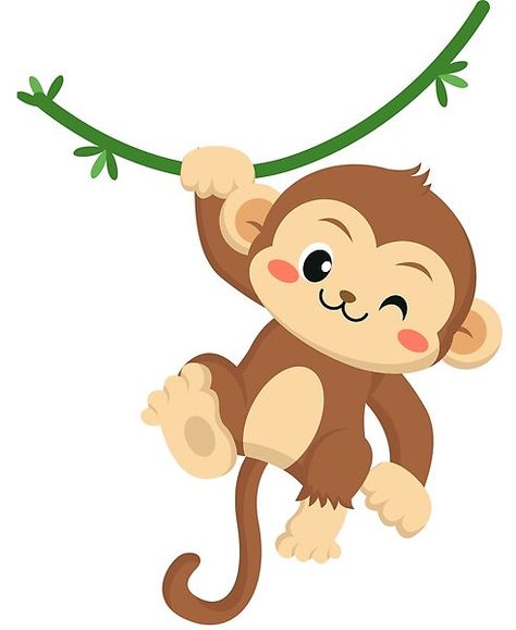 Monkey Drawings Easy, Cute Monkey Doodle, Monkey Wallpaper Cute, Monkey Cute Drawing, Cute Monkey Painting, Monkey Cartoon Drawing, Monkeys Cartoon, Monkey Drawing Cute, Cute Monkey Drawing