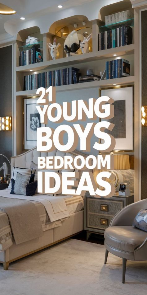 Cozy young boys bedroom ideas with eclectic and inspirational designs. Teen Boy Bedroom Ideas, Soccer Themed Bedroom, Boy Bedroom Ideas, Boys Bedroom Ideas, Teen Boy Room, Teen Boy Bedroom