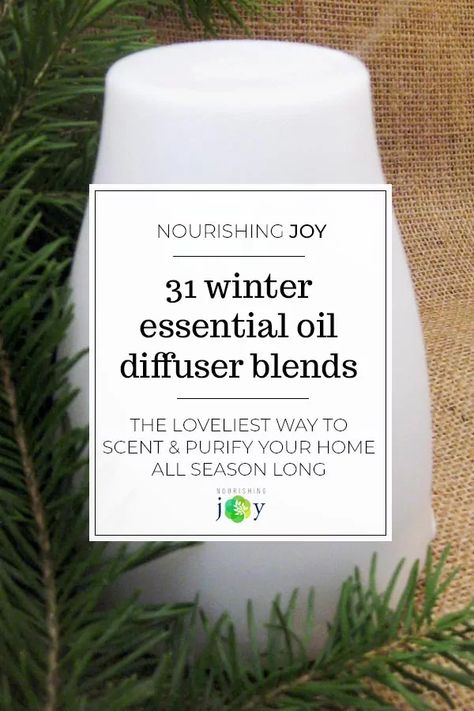 31 Easy Winter & Holiday Essential Oil Diffuser Blend Recipes Christmas Tree Essential Oil, Winter Diffuser Blends, Juniper Berry Essential Oil, Essential Oil Diffuser Blends Recipes, Essential Oils Health, Essential Oil Diffuser Recipes, Oil Diffuser Recipes, Essential Oil Blends Recipes, Dark Days