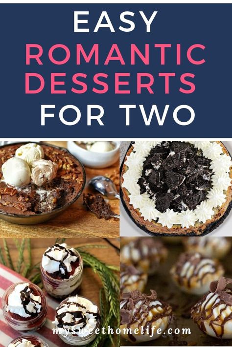 Want something special to make this Valentine's Day? Try any of these super easy romantic desserts for two! #valentinesday #datenight #romanticdesserts Romantic Desserts For Two, Dessert For 2, Desserts For Two, Anniversary Dessert, Valentines Desserts, Romantic Desserts, Dessert Restaurants, Pastry Cook, Easy Valentines