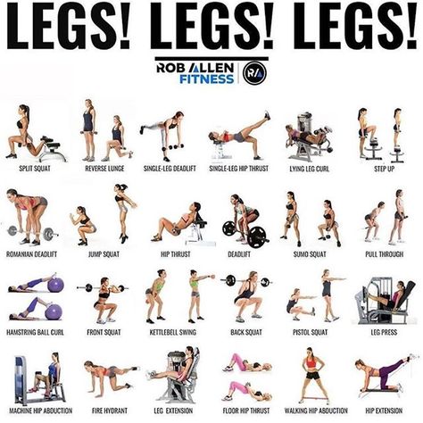 Legs! Legs! Legs! - Health & Fitness Tip of the Day   Rob Allen Fitness #fitness #fitnessmotivation #fitnesslife #healthylife #health #healthy #nutrition #fitnessfreaks #allfitpics #igfitfam Inner Leg Workout, Leg Workouts Gym, Fitness Studio Training, Best Leg Workout, Gym Antrenmanları, Modele Fitness, Lean Legs, Leg Day Workouts, Trening Fitness