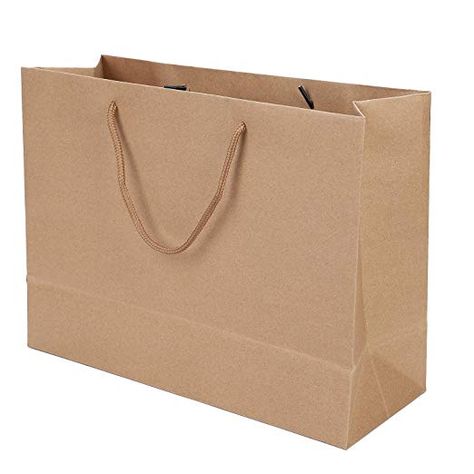 10 Pack Large Kraft Paper Bags Carrier Bags With Braided Handle Brown Paper Party Gift Bag Shopping Bag Tote Bag For Boutique Shop Merchandise Recycled Paper Grocery Bag Retail Bags 9x4x12inch: Amazon.co.uk: Toys & Games Paper Bag Aesthetic, Chicken Store, Retail Shopping Bags, Gift Bag Birthday, Paper Carrier Bags, Brown Paper Bags, Paper Grocery Bags, Paper Bag Design, Valentines Gift Bags