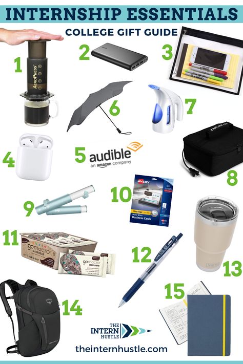 Check out these internship essentials that you didn't even know you needed. Or shop for a student in your life and help them prepare for their upcoming internship. Sharing my top internship must-haves for students! #internship #internshipessentials #internshipmusthaves #internshipgifts #interngifts #internshipgiftguide #giftguide #collegegiftguide #collegestudentgiftguide #studentgiftguide #collegestudent via @theinternhustle Law Student Essentials, Intern Gift Ideas, Internship Essentials, University Must Haves, College Gift Guide, Future Psychologist, College Must Haves, The Intern, Going Back To College