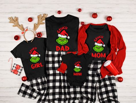 Grinch Shirt, Grinch Shirts, Xmas Pajamas, Christmas Grinch, Squad Shirt, Family Tees, Group Shirts, Xmas Shirts, Matching Tees