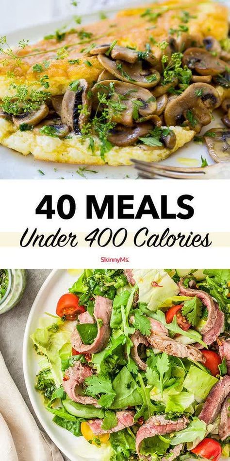 400 Calorie Breakfast, Meals Under 300 Calories, Recipes Under 400 Calories, Meals Under 400 Calories, 400 Calorie Meals, Easy Healthy Dinner Recipes, Under 300 Calories, Low Calorie Dinners, Easy Healthy Dinner