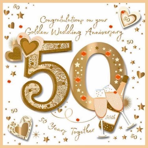 50th Wedding Anniversary Wishes, Happy Anniversary Messages, Golden Anniversary Cards, Anniversary Wishes For Friends, 50th Wedding Anniversary Decorations, Golden Wedding Anniversary Card, Happy Anniversary Quotes, 50th Wedding Anniversary Party, Wedding Anniversary Decorations