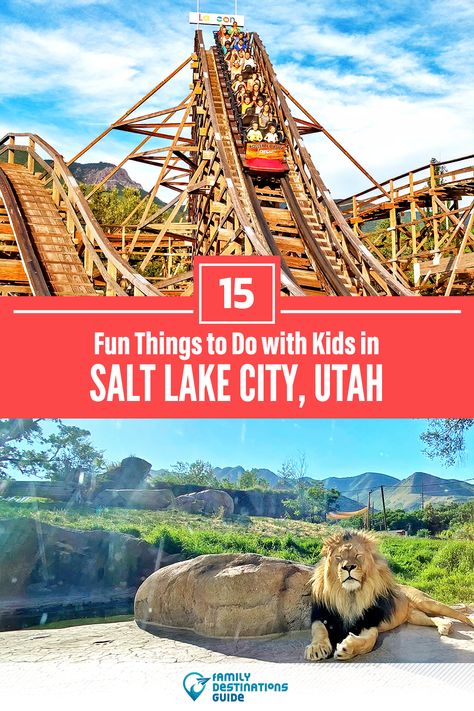 Dreaming about a family vacation to Salt Lake City, UT and looking for things to do? We’re FamilyDestinationsGuide, and we’re here to help: Discover the most fun things to do in Salt Lake City with kids - so you get memories that last a lifetime! #saltlakecity #saltlakecitythingstodo #saltlakecitywithkids #saltlakecityactivities Things To Do In Salt Lake City Utah, Salt Lake City With Kids, Utah Summer, Utah Trip, Yellowstone Trip, Utah Vacation, Utah Adventures, Travel America, Lake Trip