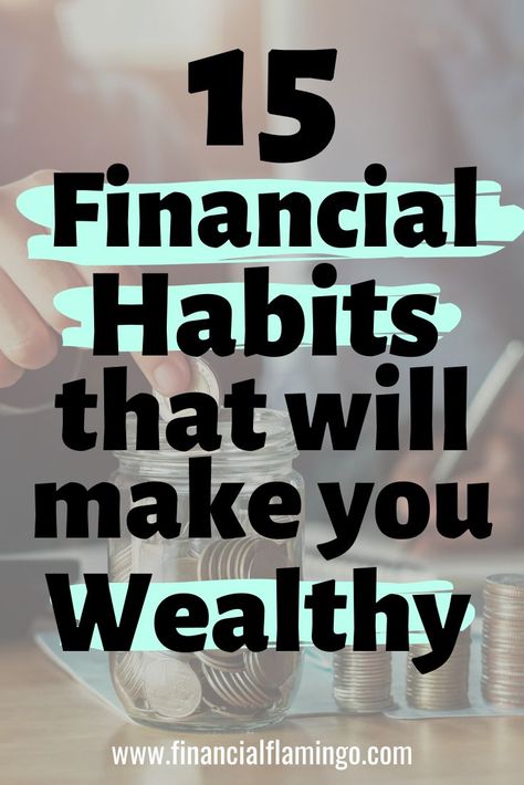 Bad financial habits can stress you out and keep you from reaching your goals. Change them this year! These financial habits will have you on your way to building wealth. #wealthy #personalfinance #moneymanagement #financialhabits #payingoffdebt #payoffdebt #finances #budgeting Financial Intelligence, Financial Habits, Budget Money, Growing Wealth, Financial Wealth, Building Wealth, Money Management Advice, Money Saving Strategies, Logo Type