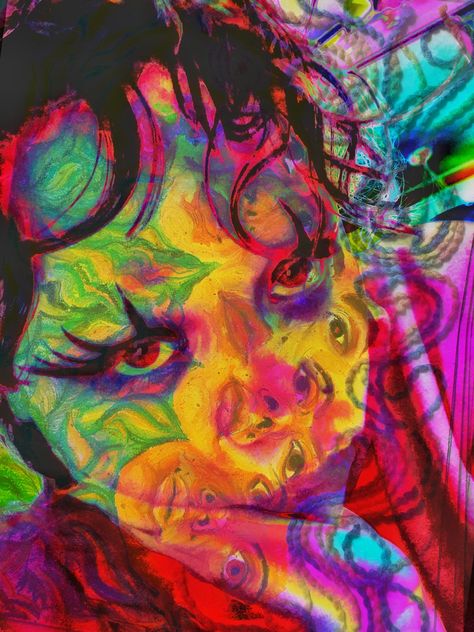 Distortion Art Painting, Painterly Style Art, Cool Art Colorful, Inferiority Complex Art, Color Schemes Art, Distortion Art Drawing, Variety In Art, Alternative Painting, Distorted Art