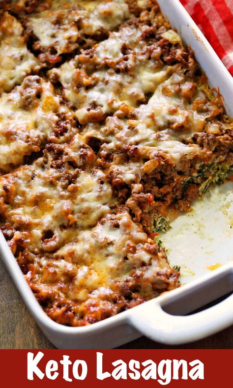 Lasagna With Ground Beef, Ground Beef And Spinach, Spinach Healthy, Low Carb Low Fat Recipes, Keto Lasagna, Keto Beef Recipes, Keto Vegan, Spinach Lasagna, Low Carb Low Sugar