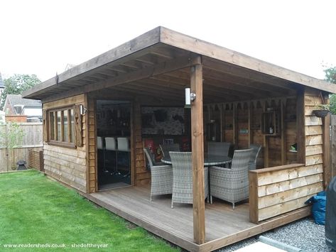 Garden Bar Shed, Garden Cabins, Bar Shed, Pub Sheds, Outside Bars, Backyard Buildings, Backyard Pavilion, Backyard Bar, Backyard Sheds