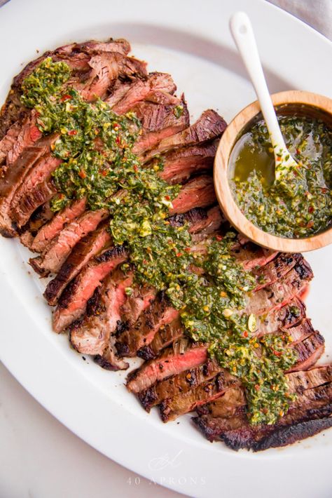 Chimichurri Flank Steak, Chimichurri Recipes, Steak Chimichurri, Chimichurri Steak, Flank Steak Recipes, Chimichurri Recipe, Best Paleo Recipes, Chimichurri Sauce, Medium Rare