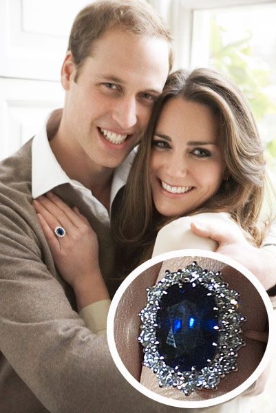 Prince William proposed to Kate with his mother Diana's 18 carat saphire and diamond engagement ring on a trip in Kenya. Saffire Ring, Saffire Engagement Rings, Saphire Wedding Ring, Kate Middleton Engagement, Kate Engagement Ring, Kate Middleton Engagement Ring, Princess Diana Engagement Ring, Diana Engagement Ring, Royal Ring