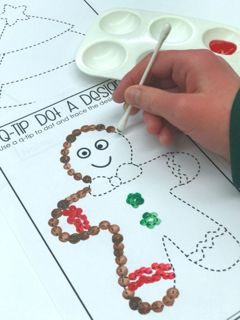 Gingerbread Activities, December Activities, Christmas Kindergarten, Christmas School, Preschool Christmas, Christmas Classroom, Morning Work, Preschool Art, Holiday Activities