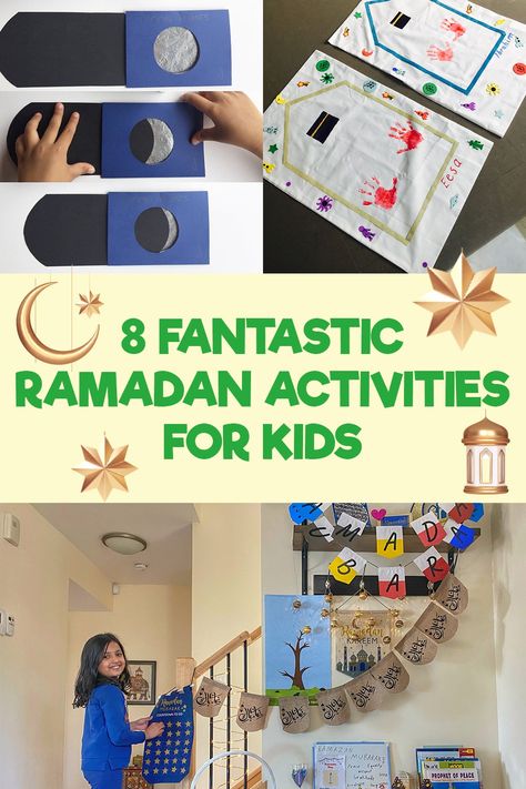 Ramadan Activities for Kids Activities For Ramadan, Ramadhan Activity For Toddler, Ramadan Activities For Kids Ideas, Easy Ramadan Crafts For Kids, Ramadhan Kids Activity, Ramadan Games For Kids, Ramadhan Activity For Kids, Ramadan Crafts For Kids Activities, Ramadan Activity For Kids